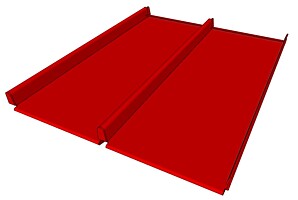 KERAKlik SD 0,70 x 500/425 mm, lak. cihlově červená s fólií