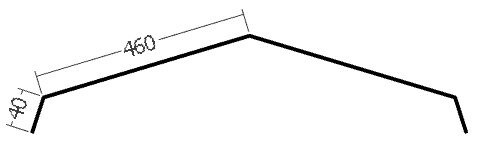 Hřebenáč, rš. 1000 mm, tl. 0,6 mm - Al přírodní