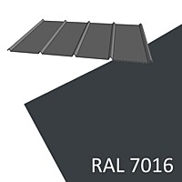 KPTR 1017 0,60 x 920 x délka mm, Al lakovaný RAL 7016