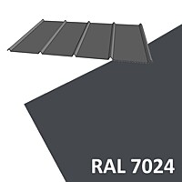 KPTR 1017 0,60 x 920 x délka mm, Al lakovaný RAL 7024