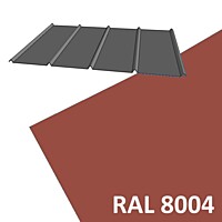 KPTR 1017 0,60 x 920 x délka mm, Al lakovaný RAL 8004