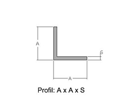 L profil   10 x 10 x 2,00 mm, Al profil přírodní, slitina EN AW-6060 T66