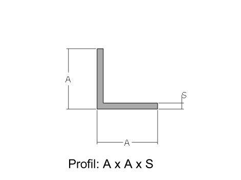 L profil   10 x 10 x 2,00 mm, Al profil přírodní, slitina EN AW-6060 T66