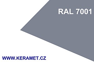 0,70 x 1000 x délka mm - Al lakovaný RAL 7001/7001 + ochranná fólie