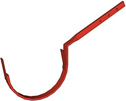 Hák přetočený 400 mm, Al lakovaný *