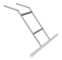 Rovnací hliníková lišta betonů - varianta Trubka