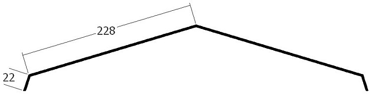 Hřebenáč, rš. 500 mm, tl.0,6 mm - Al lakovaný