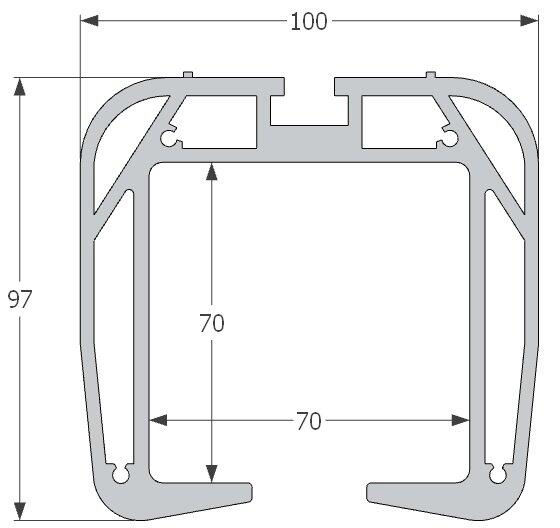 Kolejnice - vrata, d. 6M
