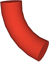 Koleno svodové 120/72 °, Al přírírodní