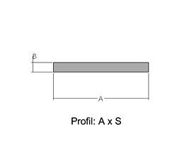 Plochá tyč 200 x 15,00 mm, Al profil přírodní, slitina EN AW-6060 T66