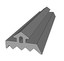 Gumové těsnění ke Al spodní liště Keramet 3528